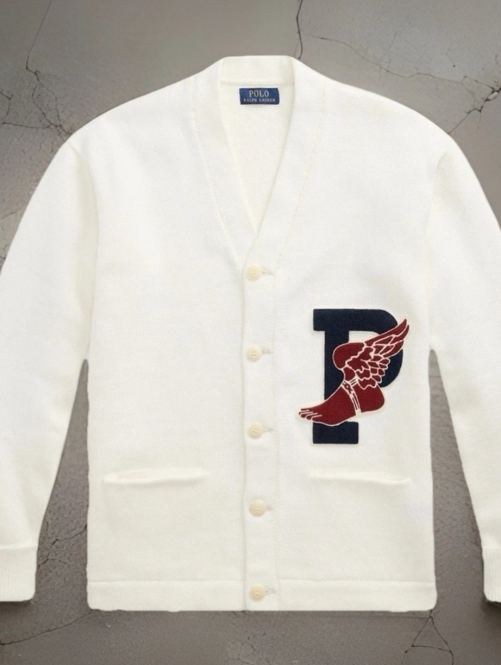 Polo Ralph Lauren Sweater Mens Small P-Wing Cotton Knit Knitted Cardigan NWT